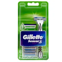 Gillette Sensor 3 Sensitive Rasierapparat Komplett + 6