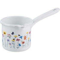 RIESS Schnabeltopf Flora mit Stiel Ø10cm 0,75 Liter Emaille