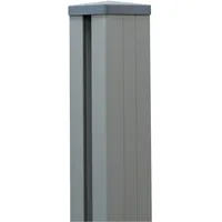 GROJA GroJaLumino Pfosten Silbergrau 9x9x240 cm inkl. Kappe zum
