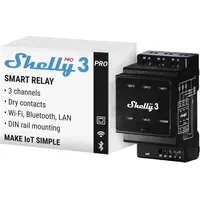 Shelly Pro 3 - WLAN LAN Smart-Relais-Schalter, Ein- -