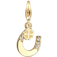 Nenalina Hufeisen Kleeblatt Gold 925