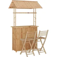 VidaXL Bar-Set 3-tlg. Braun