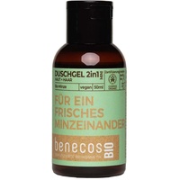 Benecos BenecosBIO Mini Duschgel 2in1 Für ein frisches Minzeinander