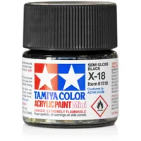 TAMIYA X-18 Schwarz seidenmatt 10ml