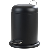 Home4You Treteimer, Schwarz - mit Kunststoffeinsatz - 5 Liter