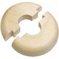 HARO Heizkörperrosette Massivholz Ahorn farblos lackiert 19/50 mm 3/8”