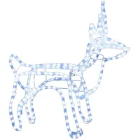 VidaXL LED-Silhouette Rentier Kaltweiß 60x30x60 cm