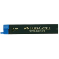 Faber-Castell SUPER-POLYMER Bleistiftminen schwarz H 0,7 mm, 12 St.