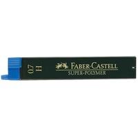 Faber-Castell SUPER-POLYMER Feinminen-Bleistiftminen schwarz H 0,7 mm, 12 St.