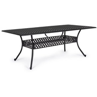 BIZZOTTO Gartentisch »Ivrea«, aus Aluminium, Rechteckig, 213x107 cm, Anthrazit
