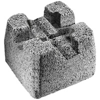 Diephaus Fundamentstein Grau 22 x 22 x 17 cm