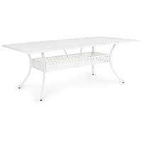 BIZZOTTO Ivrea aus Aluminium, Rechteckig, weiß 107 x 213