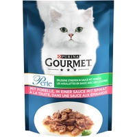 Purina GOURMET Perle Erlesene Streifen mit Forelle & Spinat