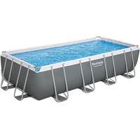 BESTWAY Power Steel Frame Pool Grau, Kunststoff, 274x122x549 cm,