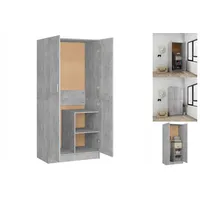 VidaXL Kleiderschrank Betongrau 82,5x51,5x180 cm Holzwerkstoff