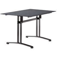 Sieger Klapptisch 120x80x73cm Stahl/Polytec Dunkelgrau