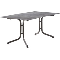 Sieger Klapptische mit Polytec® Platte, Gestell eisengrau, Tischplatte Beton