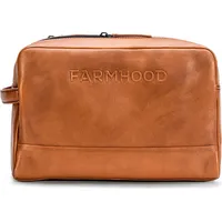 Farmhood Kulturbeutel Memphis Toiletry Bag Cognac