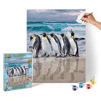 Schipper 609130887 - Malen nach Zahlen, Kaiserpinguine, 40 x