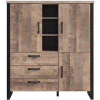 VCM Emile Sideboard 3 Türen, 3 Schubladen, 3 Fächer,