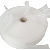 BestLivings Faltenband mit 1er Falte Transparent 50mm (Länge: 5m