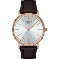 TISSOT Everytime Gent Leder 40 mm T143.410.36.011.00 Herrenuhr Everytime