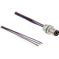 DeLock M8 4 Pin Stecker für Panel mit offenen