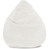 Sitting Point Sitzsack BeanBag Mink XXL Stoff Weiß Elfenbein