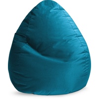 Bookiepad Sitting Point Sitzsack BeanBag Marla XXL Samt Blau,