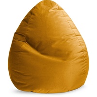 Bookiepad Sitting Point Sitzsack BeanBag Marla XXL Samt Gelb