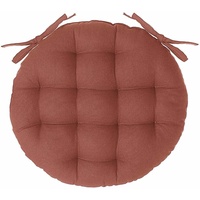 Atmosphera Créateur d'intérieur Rundstuhlkissen in Terrakotta D 38 cm