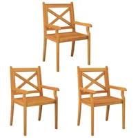 VidaXL Garten-Essstuhl 59,3 x 95,5 x 29,2 cm braun
