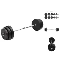 VidaXL Curlstange mit Gewichten 90 kg