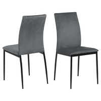 Actona Mid.you Stuhl, Schwarz, Dunkelgrau, rund, 43.5x92x53 cm, (1749076602)
