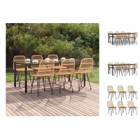 VidaXL Garten-Essgruppe 7-tlg. Braun