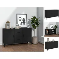VidaXL Sideboard Schwarz 100x36x60 cm Holzwerkstoff