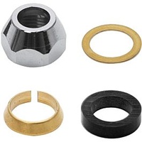 ASW Universal Quetschverschraubung 452010 3/8"x10mm, Messing verchromt, konisch