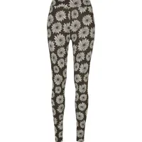 URBAN CLASSICS Ladies Soft AOP Leggings | Dunkelbraun,Weiß |