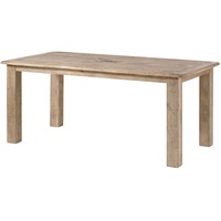 MASSIVMOEBEL24.DE Esstisch Mango 200x100x76 beige lackiert RAILWAY - Beige