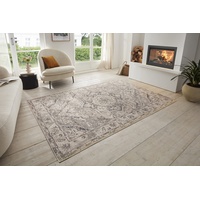 HANSE HOME Sand Vintage Teppich – Orientalischer Kurzflor Wohnzimmerteppich
