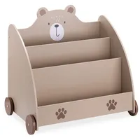Navaris Kinderbücherregal Bär 60 x 58 x 40 cm