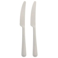 Papstar circulware RESBONSIBLES Mehrweg-Messer, Kunststoff weiß, 10 St.