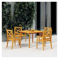 VidaXL Gartentisch 110 x 110 x 75 cm Massivholz