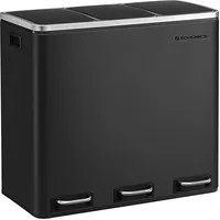 Songmics Mülltrenner 3 x 18,0 l schwarz