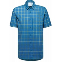 Mammut Mountain Shirt Herren Kurzarmhemd deep ice-highlime S