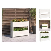 VidaXL Pflanzkübel 77 x 25 x 66 cm Weiß