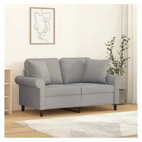VidaXL Zierkissen 2 Stk. Hellgrau 40x40 cm Stoff