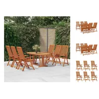 VidaXL Garten-Essgruppe 7-tlg. Braun