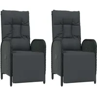 VidaXL Polyrattan Relaxsessel 57 x 62,5 x 109 cm