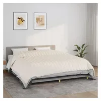 VidaXL Gewichtsdecke Hellcreme 235x290 cm 11 kg Stoff